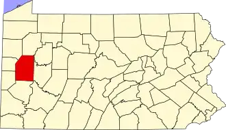 Localisation de Comté de Butler(en) Butler County