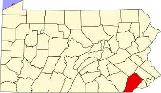 Localisation de Comté de ChesterChester County
