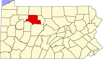 Localisation de Comté d'Elk(en) (Elk County)