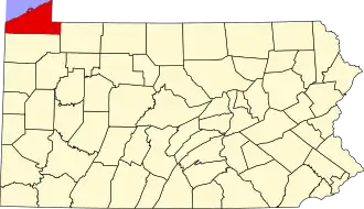 Localisation de Érié