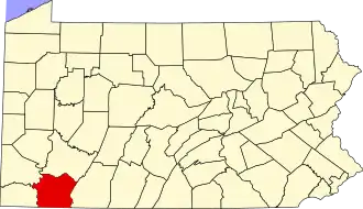 Localisation de Comté de Fayette(en) Fayette County