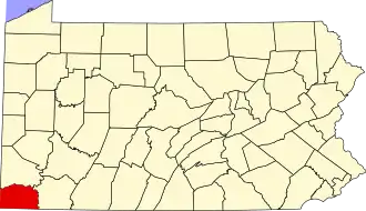 Localisation de Comté de Greene(Greene County)