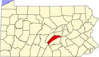 Localisation de Comté de Juniata(en) Juniata County