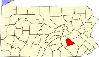 Localisation de Comté de Lebanon(Lebanon County)