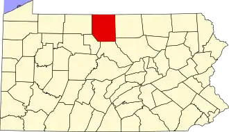 Localisation de Comté de Potter(Potter County)