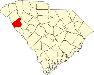 Localisation de Comté d'Abbeville(Abbeville County)
