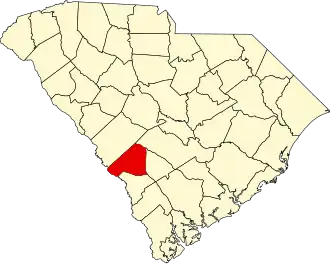 Localisation de Comté de Barnwell(Barnwell County)
