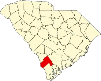 Localisation de Comté de Hampton(Hampton County)