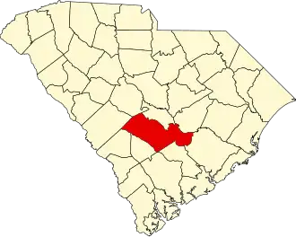 Localisation de Comté d'Orangeburg(Orangeburg County)
