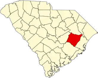 Localisation de Comté de Williamsburg(Williamsburg County)