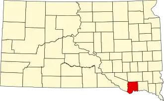 Localisation de Comté de Bon Homme(en) Bon Homme County