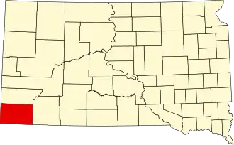 Localisation de Comté de Fall River(Fall River County)