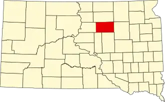 Localisation de Comté de Faulk(Faulk County)