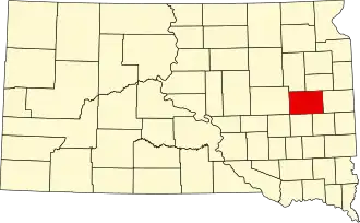 Localisation de Comté de Kingsbury(Kingsbury County)