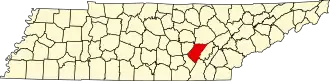 Localisation de Comté de Bledsoe(Bledsoe County)