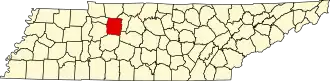 Localisation de Comté de Dickson(Dickson County)