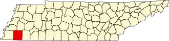 Localisation de Comté de Fayette(Fayette County)