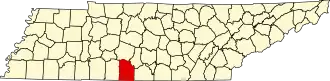 Localisation de Comté de Giles(Giles County)