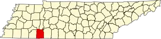 Localisation de Comté de Hardin(en) Hardin County