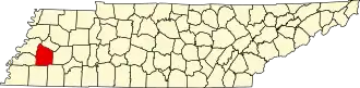 Localisation de Comté de Haywood(Haywood County)