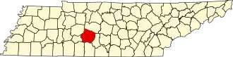 Localisation de Comté de Maury(Maury County)