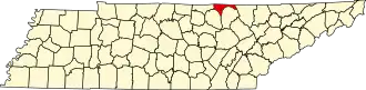 Localisation de Comté de Pickett(Pickett County)