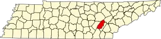 Localisation de Comté de Rhea(Rhea County)