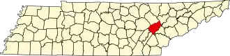Localisation de Comté de Roane(Roane County)