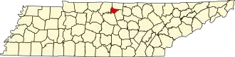 Localisation de Comté de Trousdale(Trousdale County)