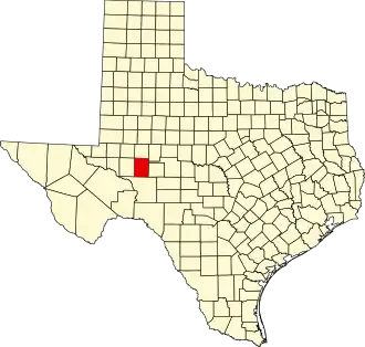 Localisation de Comté de Reagan(en) Reagan County