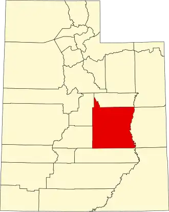 Localisation de Comté d'Emery(Emery County)