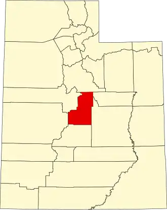 Localisation de Comté de Sanpete(Sanpete County)
