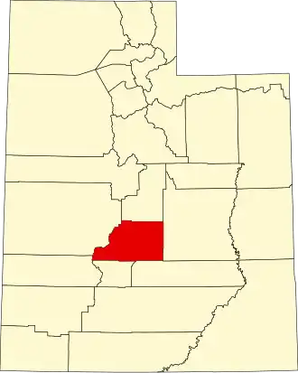 Localisation de Comté de Sevier(Sevier County)