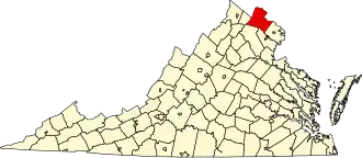 Localisation de Comté de Loudoun (en) Loudoun County