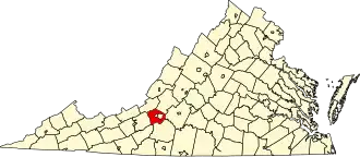 Localisation de Comté de Roanoke