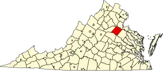 Localisation de Comté de Spotsylvania