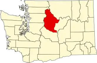 Localisation de Comté de Chelan(Chelan County)