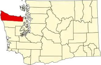 Localisation de Comté de Clallam(Clallam County)