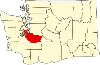 Localisation de Comté de Pierce(Pierce County)