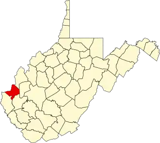 Localisation de Comté de Cabell(Cabell County)