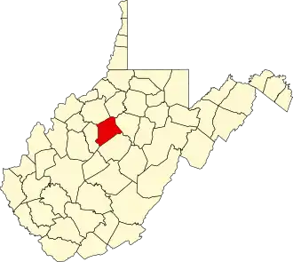 Localisation de Comté de Gilmer(Gilmer County)