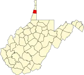 Localisation de Comté d'Ohio(Ohio County)