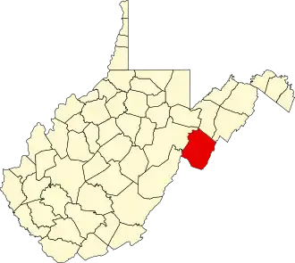 Localisation de Comté de Pendleton(Pendleton County)