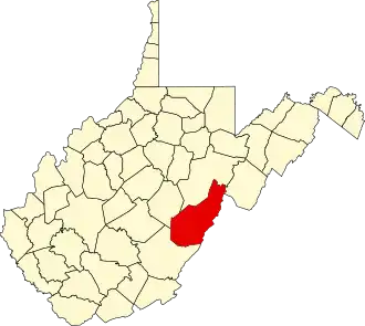 Localisation de Comté de Pocahontas(Pocahontas County)