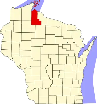 Localisation de Comté d'Ashland(Ashland County)