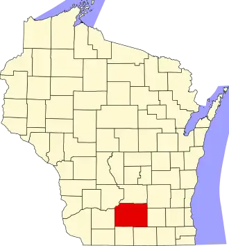 Localisation de Comté de Dane(Dane County)