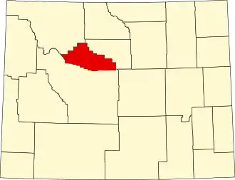 Localisation de Comté de Hot SpringsHot Springs County