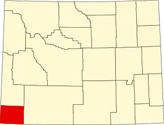 Localisation de Comté de Uinta(en) Uinta County