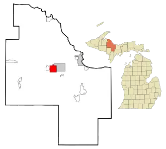 Localisation de Ishpeming