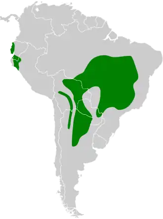 Description de l'image Melanopareiidae map.svg.